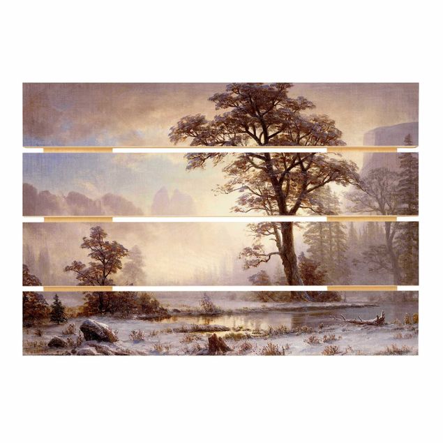 Wanddeko Esszimmer Albert Bierstadt - Yosemite Valley bei Schneefall