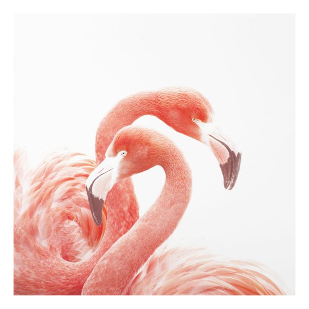 Wanddeko Vögel Zwei Flamingos