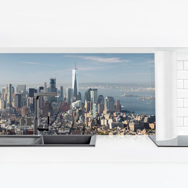 Küchenrückwand Folie selbstklebend Skyline Blick vom Empire State Building