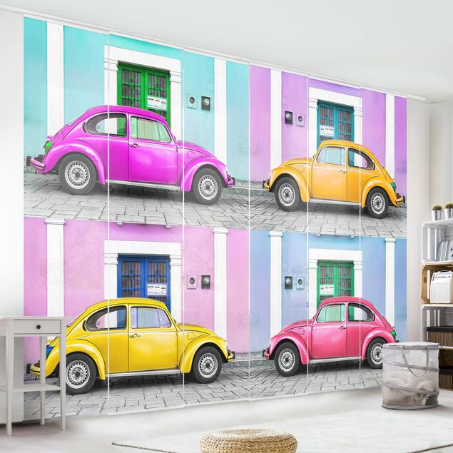 Wanddeko Wohnzimmer Kolorierte Beetles
