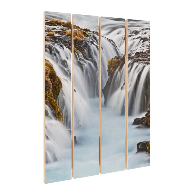 Wanddeko Praxis Brúarfoss Wasserfall in Island