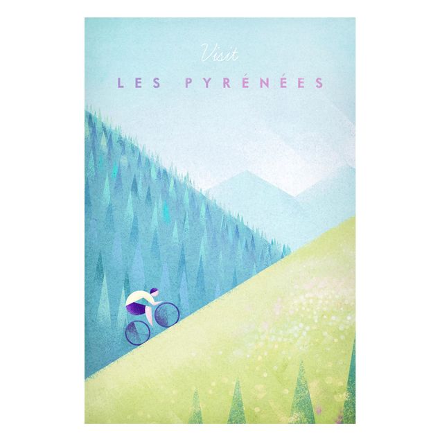 Wanddeko Esszimmer Reiseposter - Die Pyrenäen