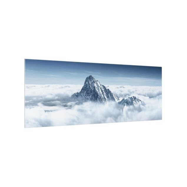 Deko Landschaft Die Alpen über den Wolken