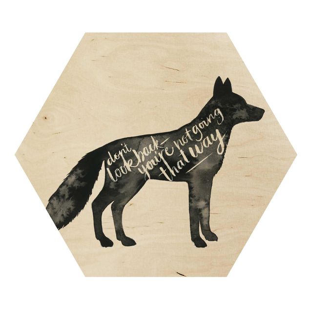Wanddeko Praxis Tiere mit Weisheit - Fuchs