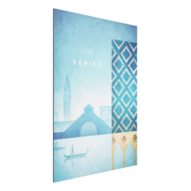 Wanddeko blau Reiseposter - Venedig