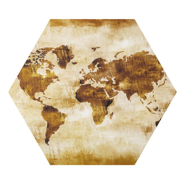 Wanddeko Büro No.CG75 Map of the World