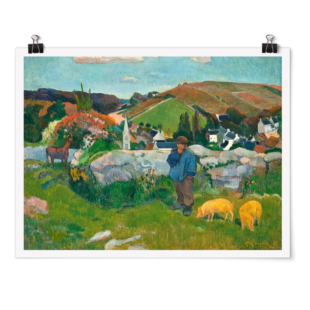 Wanddeko Esszimmer Paul Gauguin - Der Schweinehirt