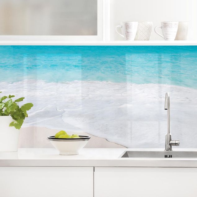 Küche Dekoration Blaue Welle