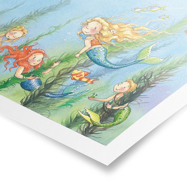 Wanddeko Illustration Matilda die Meerjungfrauenprinzessin