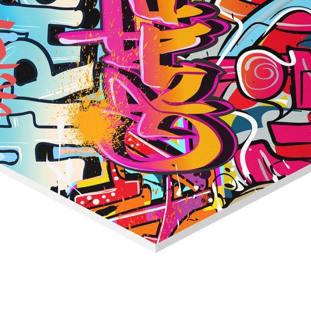 Wandbilder Sprüche HipHop Graffiti