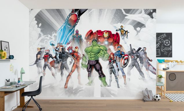 Wanddeko Büro Avengers Unite