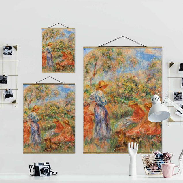 Wanddeko Esszimmer Auguste Renoir - Landschaft mit Frauen und Kind