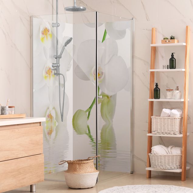 Wanddeko Büro Wellness Orchidee - Weiße Orchidee