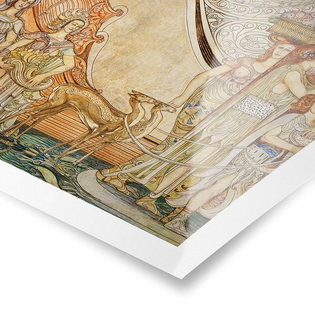 Wanddeko Flur Galileo Chini - Dekoration der Terme Berzieri Detail 5