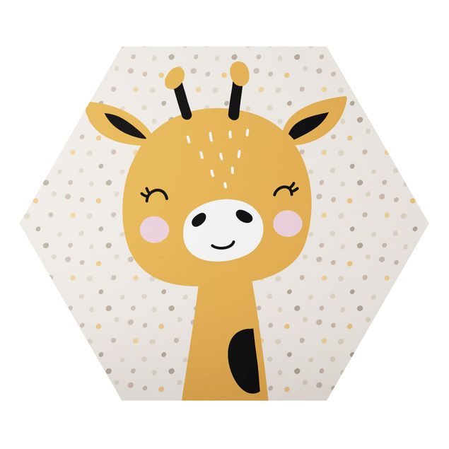 Wanddeko Babyzimmer Baby Giraffe
