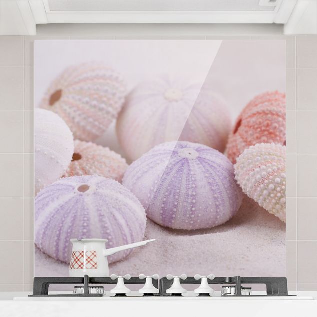Küche Dekoration Seeigel in Pastell