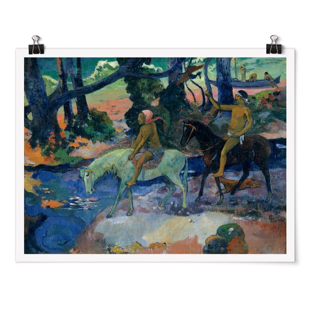 Wanddeko Flur Paul Gauguin - Die Flucht