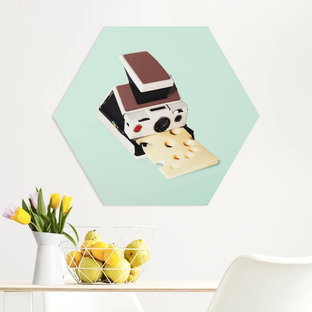 Küche Dekoration Kamera mit Käse