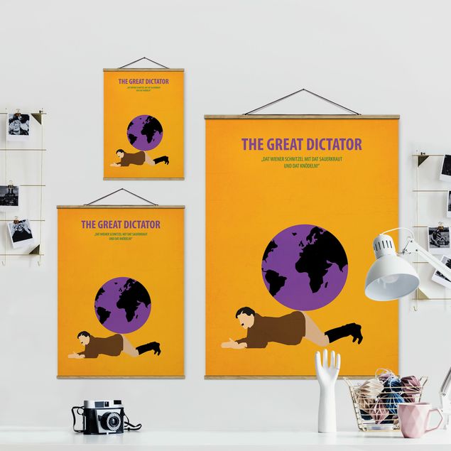 Wanddeko Büro Filmposter The great dictator