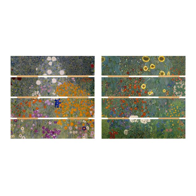 Wanddeko Esszimmer Gustav Klimt - Im grünen Garten