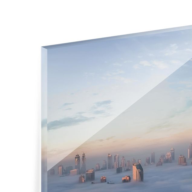 Wanddeko Skylines Dubai über den Wolken
