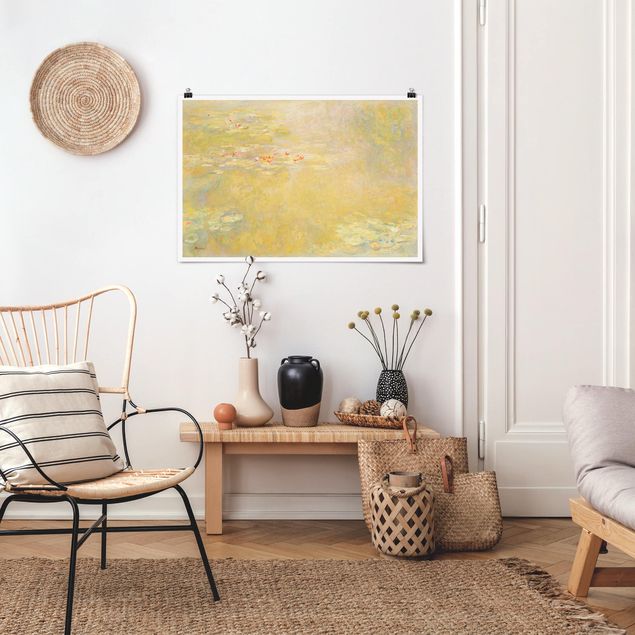 Wanddeko Schlafzimmer Claude Monet - Seerosenteich