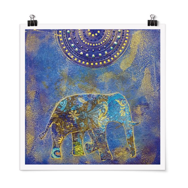 Wandbilder Elefanten Elephant in Marrakech