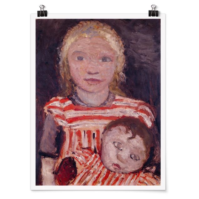 Wanddeko Esszimmer Paula Modersohn-Becker - Mädchen mit Puppe