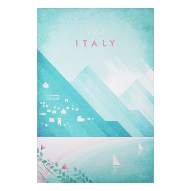 Wanddeko Schlafzimmer Reiseposter - Italien