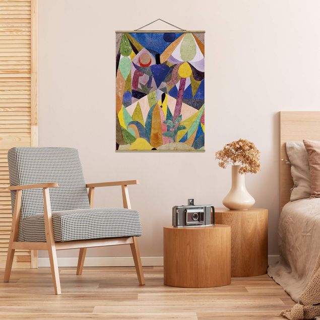 Wanddeko Wohnzimmer Paul Klee - Mildtropische Landschaft