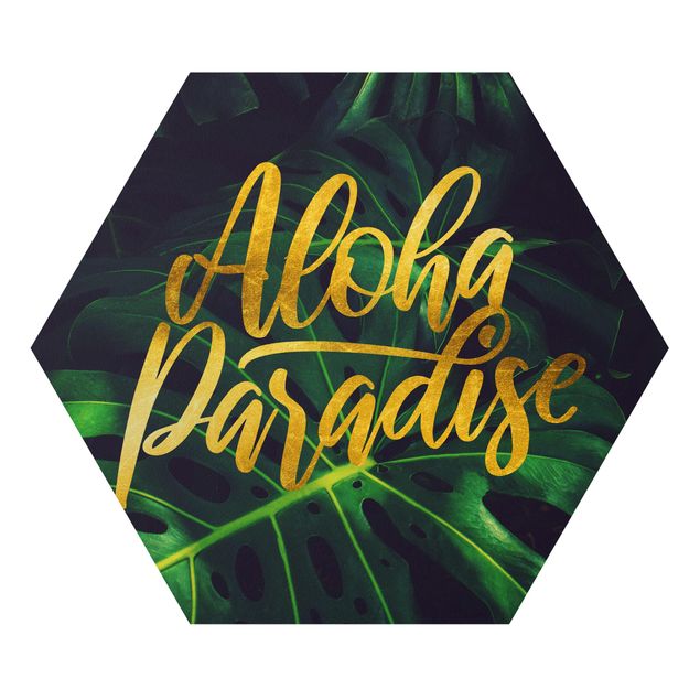Wanddeko Büro Dschungel - Aloha Paradise