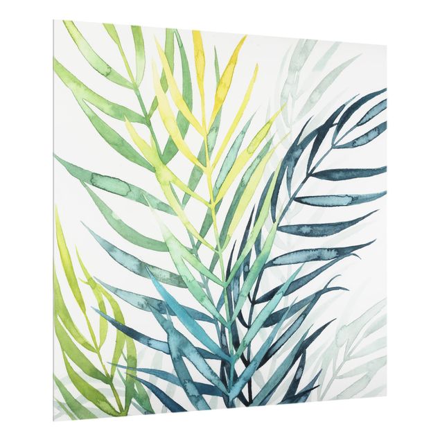 Wanddeko Pflanzen Tropisches Blattwerk - Palme