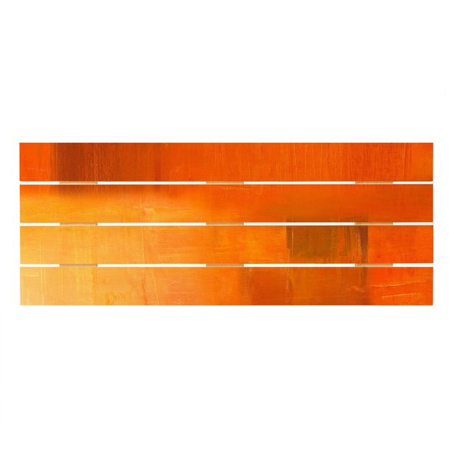 Wanddeko Büro Komposition in Orange und Braun 03