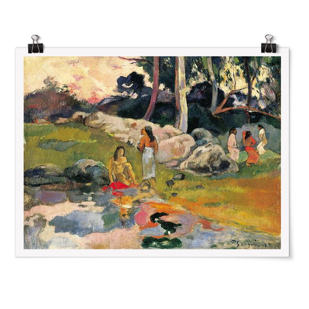 Wanddeko Esszimmer Paul Gauguin - Flussufer