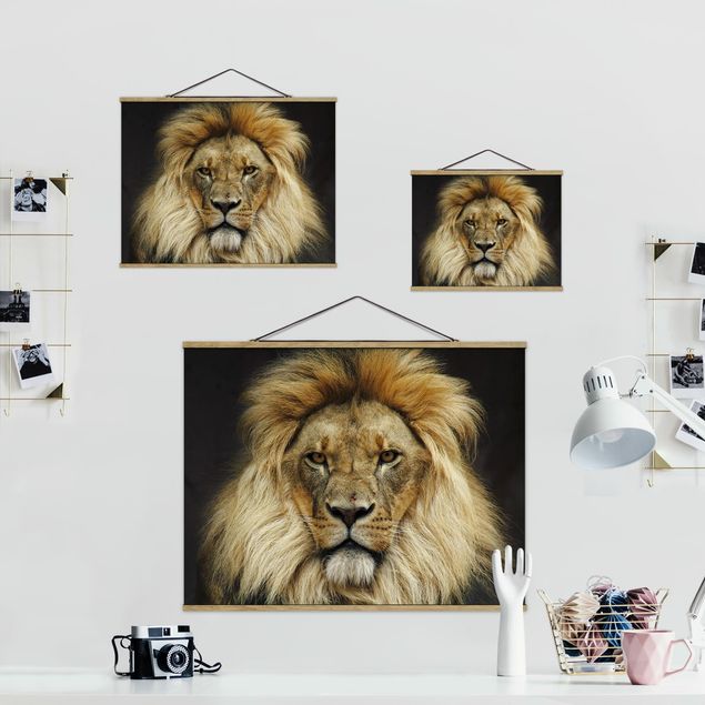 Wanddeko Büro Wisdom of Lion