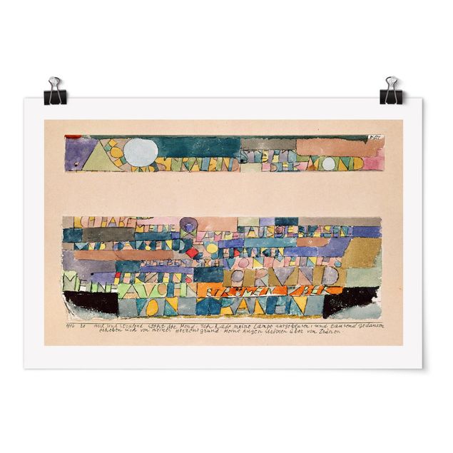 Wanddeko Esszimmer Paul Klee - Der Mond