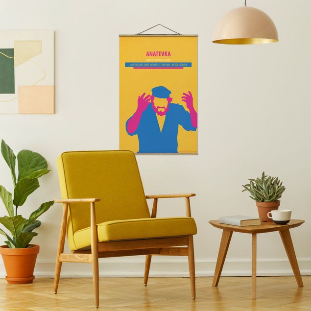 Wanddeko gelb Filmposter Anatevka
