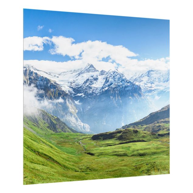 Wanddeko Schweiz Schweizer Alpenpanorama