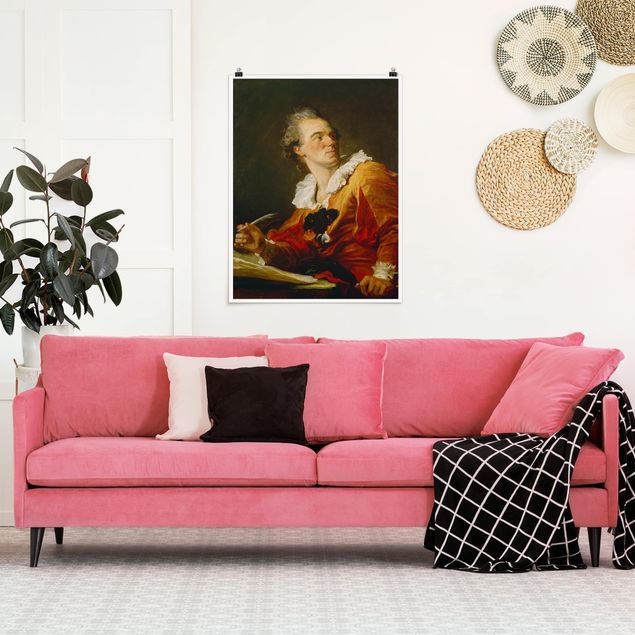 Wanddeko Wohnzimmer Jean Honoré Fragonard - Die Inspiration