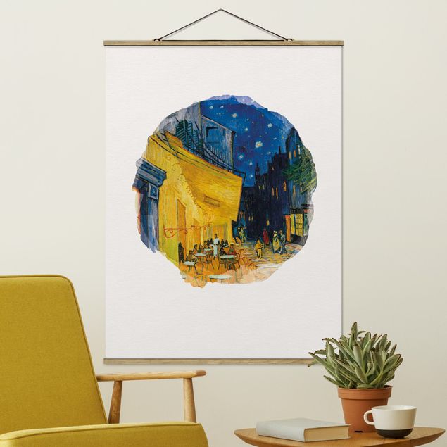Impressionismus Bilder kaufen Wasserfarben - Vincent van Gogh - Café-Terrasse in Arles