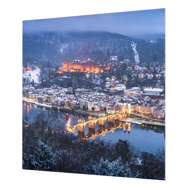 Wanddeko Fotografie Winterliches Heidelberg