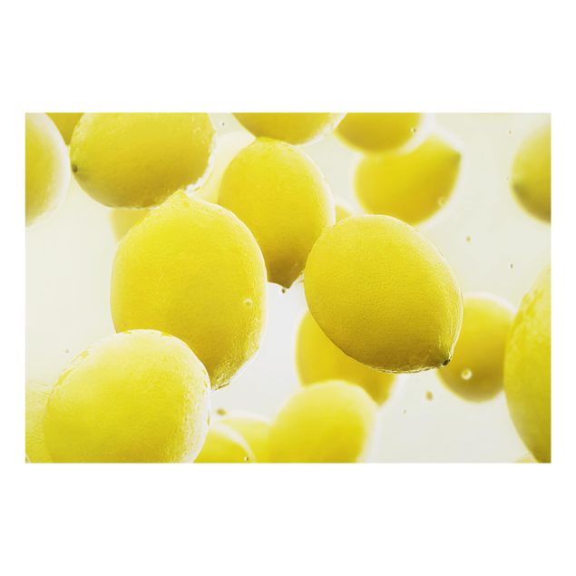 Wanddeko Fotografie Zitronen im Wasser