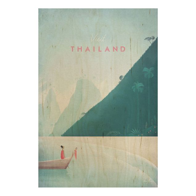 Wanddeko Schlafzimmer Reiseposter - Thailand