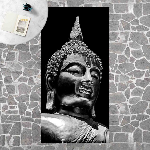 Wanddeko Esszimmer Buddha Statue Gesicht