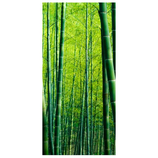 Wanddeko Flur Bambuswald