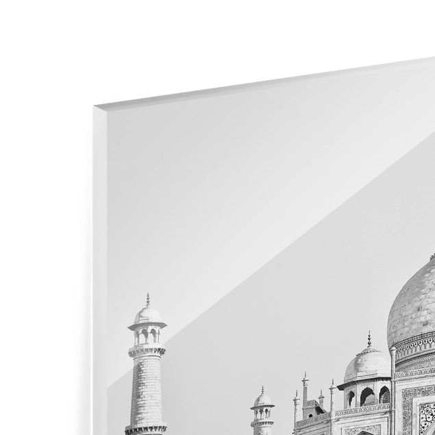 Wanddeko Fotografie Taj Mahal in Grau