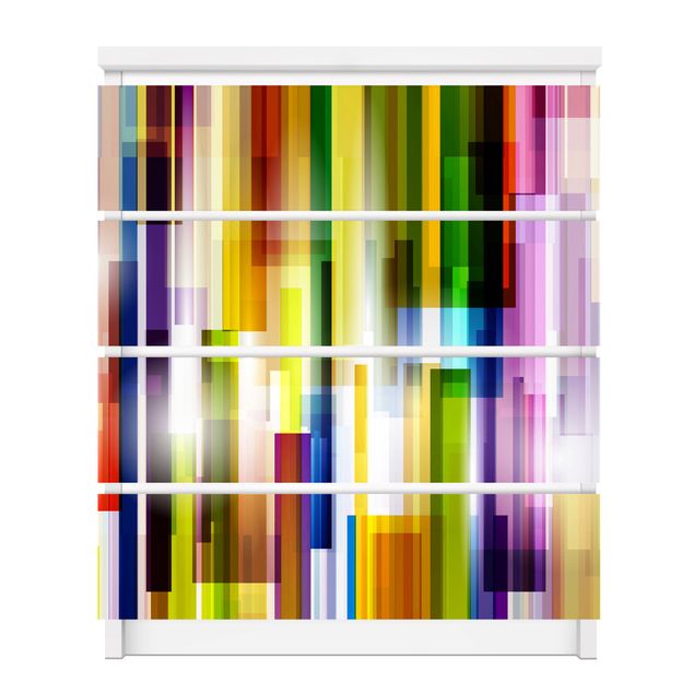 Wanddeko Esszimmer Rainbow Cubes