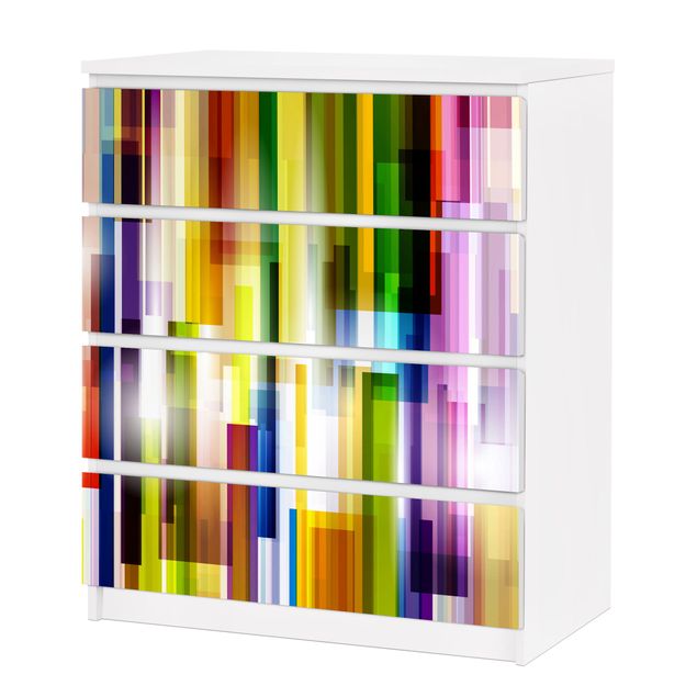 Wanddeko Praxis Rainbow Cubes