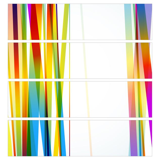 Klebefolie Muster Rainbow Stripes
