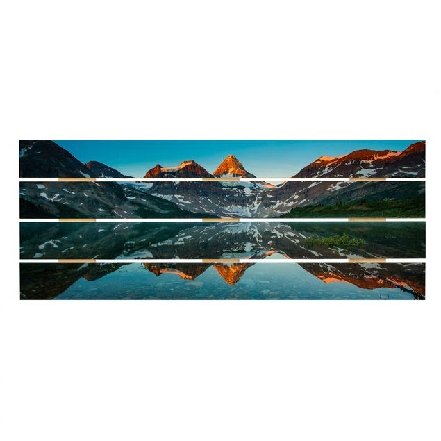 Wanddeko Esszimmer Berglandschaft am Lake Magog in Kanada